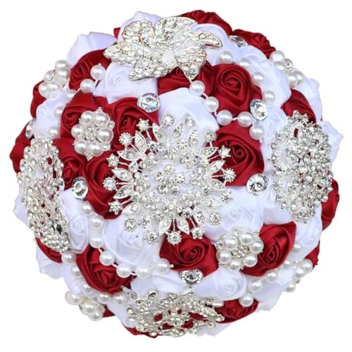 JYBNBBE Braut Hochzeit Elegante Perle Strass Bouquet Braut Brautjungfer Hochzeit Bouquet,L JYBNBBE Braut Hochzeit Elegante Perle Strass Bouquet Braut Brautjungfer Hochzeit Bouquet,L von JYBNBBE