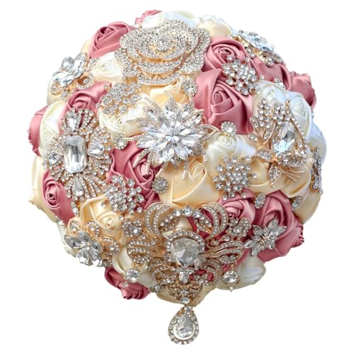 JYBNBBE Brautstrauß aus Strass-Rosen, Blumen, Hochzeitsaccessoires, Brautsträuße aus Kristall, künstliche Satinblumen,Nake Pnnrk Mix 21cm JYBNBBE Brautstrauß aus Strass-Rosen, Blumen, Hochzeitsaccessoires, Brautsträuße aus Kristall, künstliche Satinblumen,Nake Pnnrk Mix 21cm von JYBNBBE