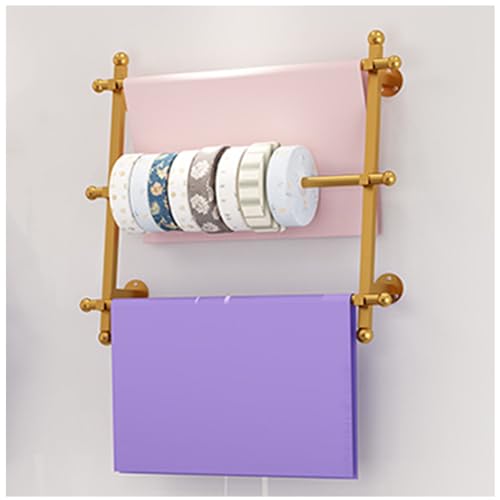 JYBNBBE Dessous-Kleiderständer, Wandmontage, Band-Präsentationsständer, Schal-Aufhänger, Multifunktionaler Geschenkpapier-Organizer, Hängestange, Einzelhandelsgeschäfte, Krawatte,Gold-80×60CM JYBNBBE Dessous-Kleiderständer, Wandmontage, Band-Präsentationsständer, Schal-Aufhänger, Multifunktionaler Geschenkpapier-Organizer, Hängestange, Einzelhandelsgeschäfte, Krawatte,Gold-80×60CM von JYBNBBE