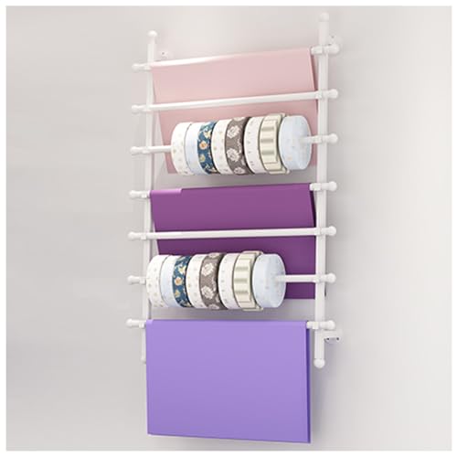 JYBNBBE Dessous-Kleiderständer, Wandmontage, Band-Präsentationsständer, Schal-Aufhänger, Multifunktionaler Geschenkpapier-Organizer, Hängestange, Einzelhandelsgeschäfte, Krawatte,White-100×120CM JYBNBBE Dessous-Kleiderständer, Wandmontage, Band-Präsentationsständer, Schal-Aufhänger, Multifunktionaler Geschenkpapier-Organizer, Hängestange, Einzelhandelsgeschäfte, Krawatte,White-100×120CM von JYBNBBE