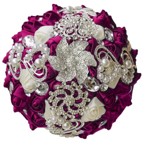 JYBNBBE Hochzeit Bouquet Schmetterling Kristall Diamanten Brosche Braut Mariage Stich Braut Hochzeit Blumen,Deep Maroon 18 JYBNBBE Hochzeit Bouquet Schmetterling Kristall Diamanten Brosche Braut Mariage Stich Braut Hochzeit Blumen,Deep Maroon 18 von JYBNBBE