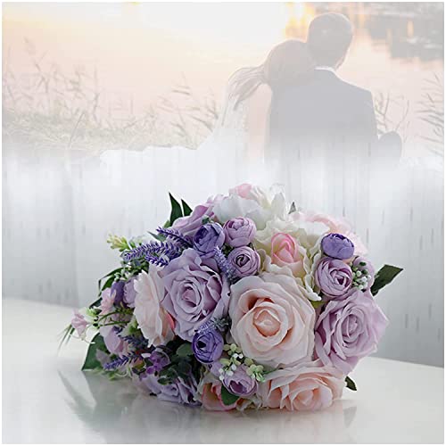 JYBNBBE Hochzeitssträuße Künstliche Mode Künstliche Blumen Brautstrauß Handgefertigt Reiner Hochzeitsstrauß Für Die Braut Hochzeitsdekoration,A,A-B JYBNBBE Hochzeitssträuße Künstliche Mode Künstliche Blumen Brautstrauß Handgefertigt Reiner Hochzeitsstrauß Für Die Braut Hochzeitsdekoration,A,A-B von JYBNBBE
