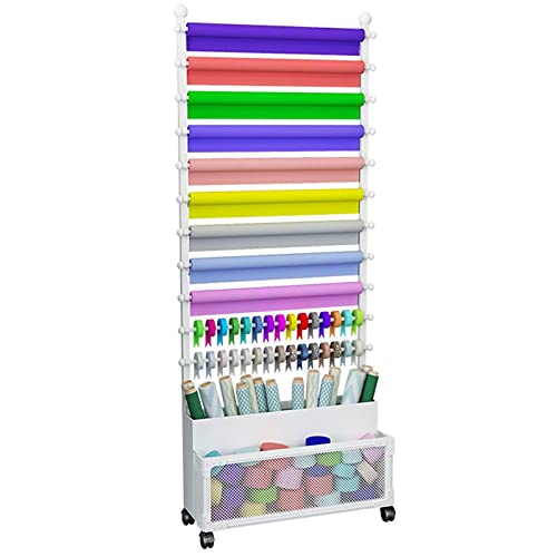 JYBNBBE Kleiderständer für Bekleidungsgeschäfte, Bodenstehender Bandhalter-Organizer, Organizer-Display für Bastelräume, moderner Aufbewahrungshalter für Geschenkpapier, Ständer,White JYBNBBE Kleiderständer für Bekleidungsgeschäfte, Bodenstehender Bandhalter-Organizer, Organizer-Display für Bastelräume, moderner Aufbewahrungshalter für Geschenkpapier, Ständer,White von JYBNBBE