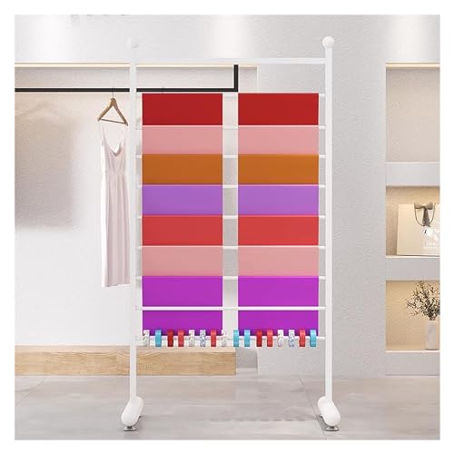 JYBNBBE Kleiderständer für Bekleidungsgeschäfte, gewerblicher, robuster Geschenkpapier-Displayhalter, Bandaufbewahrungs-Organizer, aufrecht stehendes, multifunktionales Metallges,White-W 70cm/27.5in JYBNBBE Kleiderständer für Bekleidungsgeschäfte, gewerblicher, robuster Geschenkpapier-Displayhalter, Bandaufbewahrungs-Organizer, aufrecht stehendes, multifunktionales Metallges,White-W 70cm/27.5in von JYBNBBE