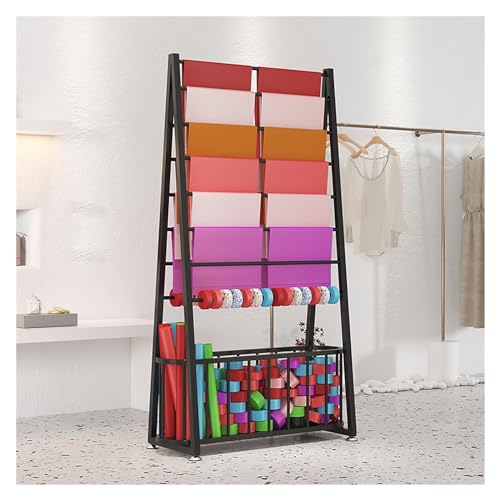 JYBNBBE Kleiderständer für Boutiquen, Bekleidungsgeschäfte, großer kommerzieller Geschenkpapier-Organizer, Band-Displayhalter für Blumenläden/Bastelräume, vertikales Standregal,Black-L80cm/31.5in JYBNBBE Kleiderständer für Boutiquen, Bekleidungsgeschäfte, großer kommerzieller Geschenkpapier-Organizer, Band-Displayhalter für Blumenläden/Bastelräume, vertikales Standregal,Black-L80cm/31.5in von JYBNBBE