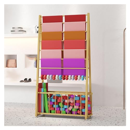 JYBNBBE Kleiderständer für Boutiquen, Bekleidungsgeschäfte, großer kommerzieller Geschenkpapier-Organizer, Band-Displayhalter für Blumenläden/Bastelräume, vertikales Standregal,Gold-L80cm/31.5in JYBNBBE Kleiderständer für Boutiquen, Bekleidungsgeschäfte, großer kommerzieller Geschenkpapier-Organizer, Band-Displayhalter für Blumenläden/Bastelräume, vertikales Standregal,Gold-L80cm/31.5in von JYBNBBE