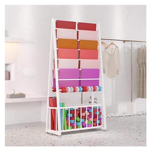 JYBNBBE Kleiderständer für Boutiquen, Bekleidungsgeschäfte, großer kommerzieller Geschenkpapier-Organizer, Band-Displayhalter für Blumenläden/Bastelräume, vertikales Standregal,White-L80cm/31.5in JYBNBBE Kleiderständer für Boutiquen, Bekleidungsgeschäfte, großer kommerzieller Geschenkpapier-Organizer, Band-Displayhalter für Blumenläden/Bastelräume, vertikales Standregal,White-L80cm/31.5in von JYBNBBE