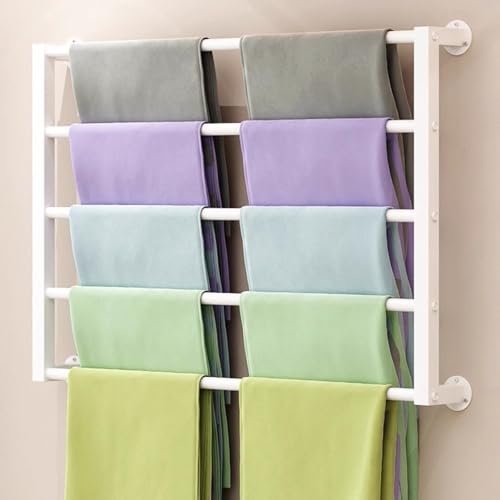 JYBNBBE Multifunktionaler, wandmontierter Schalständer für Krawatten, Seidenschals, Handtücher und Geschenkpapier. Platzsparender Bandhalter und Präsentationsständer aus Metall,White-100x60cm JYBNBBE Multifunktionaler, wandmontierter Schalständer für Krawatten, Seidenschals, Handtücher und Geschenkpapier. Platzsparender Bandhalter und Präsentationsständer aus Metall,White-100x60cm von JYBNBBE
