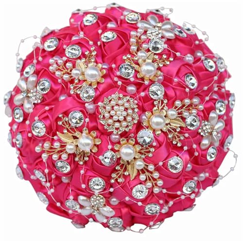 JYBNBBE Seidenperlen Kristall Lila Brautsträuße Diamant Halten Künstliche Rosenblumen Stich Lila Hochzeitsstrauß,18cm Hot Pnnrk JYBNBBE Seidenperlen Kristall Lila Brautsträuße Diamant Halten Künstliche Rosenblumen Stich Lila Hochzeitsstrauß,18cm Hot Pnnrk von JYBNBBE