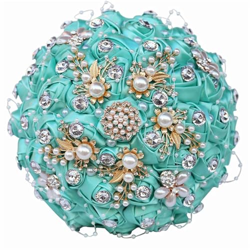 JYBNBBE Seidenperlen Kristall Lila Brautsträuße Diamant Halten Künstliche Rosenblumen Stich Lila Hochzeitsstrauß,18cm Mint En8 JYBNBBE Seidenperlen Kristall Lila Brautsträuße Diamant Halten Künstliche Rosenblumen Stich Lila Hochzeitsstrauß,18cm Mint En8 von JYBNBBE