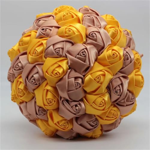 JYBNBBE Staaten Band Braut Perle Hand Blume Hochzeit Liefert Festival Hand-Gehalten Blume Hochzeit Bouquet,Gold Khaki JYBNBBE Staaten Band Braut Perle Hand Blume Hochzeit Liefert Festival Hand-Gehalten Blume Hochzeit Bouquet,Gold Khaki von JYBNBBE