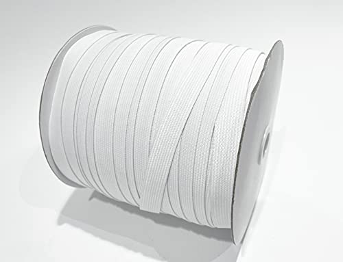 100M Gummiband zum Nähen, Elastisches Band zum Nähen, Gummi zum Nähen von Kleidung, Basteln, Elastisches Nähen Weißes, (15mmX100M, 101) von JYC CREATIVE