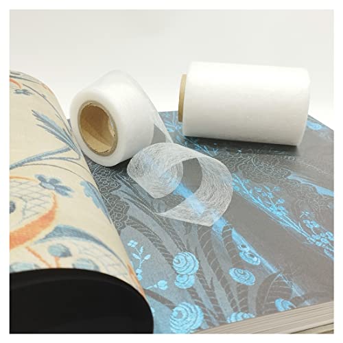2 Heißklebeband für Säume, Klebeband zum Aufkleben von Stoffen und Basteln, ohne Nähen, für Hosen, Jeans, Flicken, Vorhänge, Uniformen, weiß (2 Maße, 3 x 10 m+10 x 10 m) von JYC CREATIVE