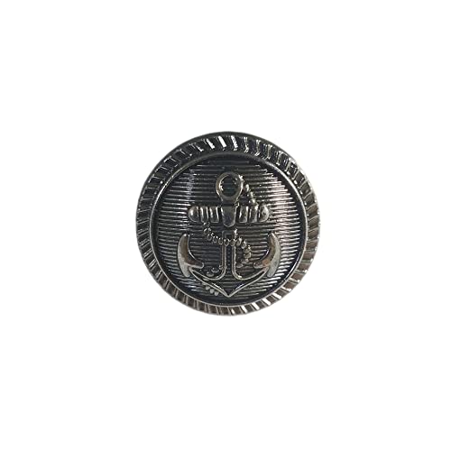 25 Stück Metallknöpfe, Knöpfe für Jacke, Mantelknöpfe, robuste und hochwertige Knöpfe, Knopfdesigns, Knöpfe für Kleidung, Knöpfe, zum Nähen, (Schwarz1, 23 mm) von JYC CREATIVE
