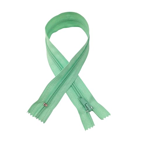 3 Stück geschlossener Reißverschluss Nr. 5, Größe wählbar (30, 40, 50, 60, 70 und 80 cm), Nylon-Reißverschlüsse für Flamenco-Anzüge, Sevillanas, Kleider, Reißverschlüsse zum Nähen, Türkis 249, 70 cm von JYC CREATIVE