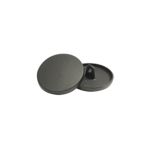 36 Metallknöpfe, Knöpfe für Jacke, Mantelknöpfe, robuste und hochwertige Knöpfe, Knopfdesigns, Knöpfe für Kleidung, Knöpfe, zum Nähen, (schwarz2, 18 mm) von JYC CREATIVE