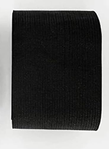 3M Elastisches Nähband, 3 m x 60 mm Breite, Gummi zum Nähen von Kleidung und Basteln, elastisches Nähen, Schwarz (332, 60 mm x 3 m) von JYC CREATIVE