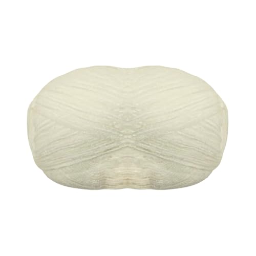 Strickgarn, feine Wolle, 3 mm (100 g – 365 m), Wolle zum Häkeln, Stricken, Acryl, Häkeln, Stricken (1, Creme) von JYC CREATIVE