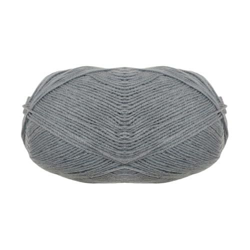 Feine Wolle (100 g - 365 Meter), Wolle zum Häkeln und Stricken, Acrylwolle, Strickwolle, Strickwolle (1, Grau) von JYC CREATIVE