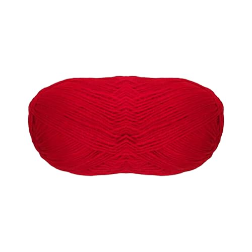 Feine Wolle (100 g - 365 Meter), Wolle zum Häkeln und Stricken, Acrylwolle, Strickwolle, Strickwolle (1, rot) von JYC CREATIVE