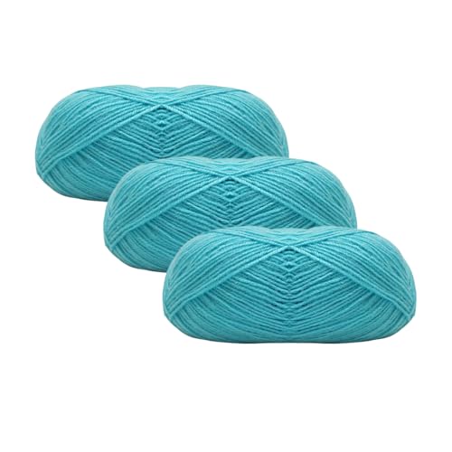Strickgarn, feine Wolle, 3 mm (100 g – 365 m), Wolle zum Häkeln, Stricken, Acryl, Häkeln, Stricken, (3, 3170) von JYC CREATIVE