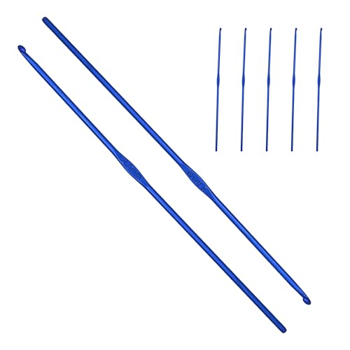 Häkelnadel-Set, 5 Stück, 2,5 mm, verschiedene Größen, ergonomisches Nadel-Set für Häkeln, Basteln, zum Stricken von Schals, Mützen, Amigurumis, DIY (5 Stück, 2,5 mm) von JYC CREATIVE