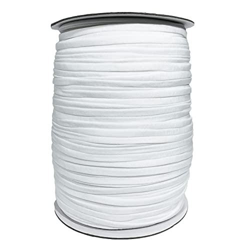 JYC CREATIVE Gummiband 4mm x 200Meter, Weiß, Polyester, Latex, Klassisch, Casual, 1 Stück JYC CREATIVE Gummiband 4mm x 200Meter, Weiß, Polyester, Latex, Klassisch, Casual, 1 Stück von JYC CREATIVE