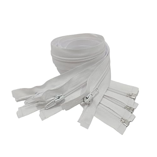 JYC CREATIVE Packung mit 3 offenen Reißverschlüssen aus Nylon, Nr. 5, erhältlich in 16 Farben und 14 Größen, Reißverschluss zum Nähen, Reißverschluss zum Nähen, 101, 40 cm JYC CREATIVE Packung mit 3 offenen Reißverschlüssen aus Nylon, Nr. 5, erhältlich in 16 Farben und 14 Größen, Reißverschluss zum Nähen, Reißverschluss zum Nähen, 101, 40 cm von JYC CREATIVE