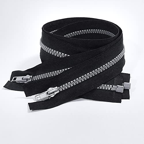 Kunststoff-Reißverschluss 2 Einheiten/Beutel (40 cm messen), Reißverschluss zum Nähen, Reißverschluss zum Nähen, Schwarz (40cm, 332) von JYC CREATIVE