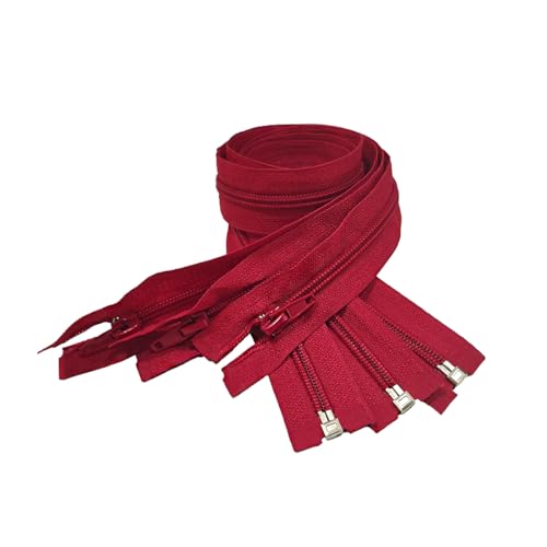 Packung mit 3 offenen Reißverschlüssen aus Nylon, Nr. 5, erhältlich in 16 Farben und 14 Größen, Reißverschluss zum Nähen, Reißverschluss zum Nähen, 148, 40 cm Packung mit 3 offenen Reißverschlüssen aus Nylon, Nr. 5, erhältlich in 16 Farben und 14 Größen, Reißverschluss zum Nähen, Reißverschluss zum Nähen, 148, 40 cm von JYC CREATIVE