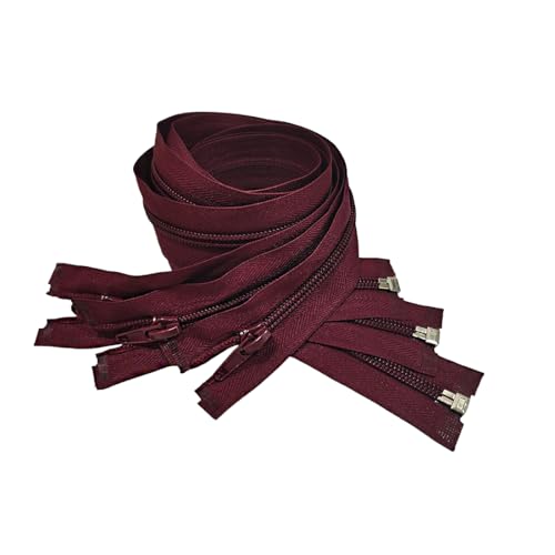 Packung mit 3 offenen Reißverschlüssen aus Nylon, Nr. 5, erhältlich in 16 Farben und 14 Größen, Reißverschluss zum Nähen, Reißverschluss zum Nähen, 178, 60 cm Packung mit 3 offenen Reißverschlüssen aus Nylon, Nr. 5, erhältlich in 16 Farben und 14 Größen, Reißverschluss zum Nähen, Reißverschluss zum Nähen, 178, 60 cm von JYC CREATIVE