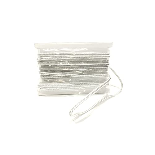 Reißverschluss Meterware + Schieberegler zum Nähen und Montieren des gewünschten Reißverschlusses, Maße, Reißverschluss zum Nähen in Kleidung, Handwerk, Nähen, (5-4 M, Trans/Silber) von JYC CREATIVE