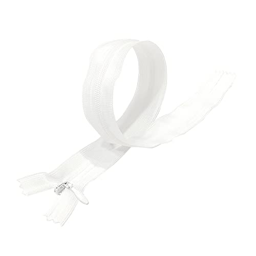 Unsichtbarer Reißverschluss, 5 Größen und 20 Farben #3, feiner Reißverschluss, elegant und diskret, zum Nähen von Kleidung, Kleidern, Röcken, Näharbeiten, 50 cm, 25 Stück, 101 von JYC CREATIVE