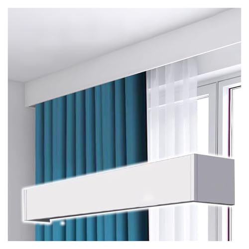 gardinenschiene vorhangschiene Doppelte Vorhangschiene Mit Volant-Wand-/Deckenmontage, 4 8 12 15 M Lang Verdunkelungsvorhang-Volantbox, Vorhang-Parmet-Box-Panel Weiß Für Krankenhausschlafzimmer(Wall M gardinenschiene vorhangschiene Doppelte Vorhangschiene Mit Volant-Wand-/Deckenmontage, 4 8 12 15 M Lang Verdunkelungsvorhang-Volantbox, Vorhang-Parmet-Box-Panel Weiß Für Krankenhausschlafzimmer(Wall M von JYHHCYS