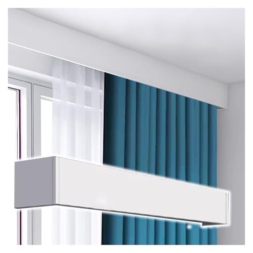 gardinenschiene vorhangschiene Vorhangkasten Mit Lamellenschiene, Weiß 100 Bis 1000 Cm, Individuell Anpassbar Fensterrahmen Mit Volant Aus Aluminium Vorhangschiene Mit Lamellenrahmen Und Schienen(Ceil gardinenschiene vorhangschiene Vorhangkasten Mit Lamellenschiene, Weiß 100 Bis 1000 Cm, Individuell Anpassbar Fensterrahmen Mit Volant Aus Aluminium Vorhangschiene Mit Lamellenrahmen Und Schienen(Ceil von JYHHCYS