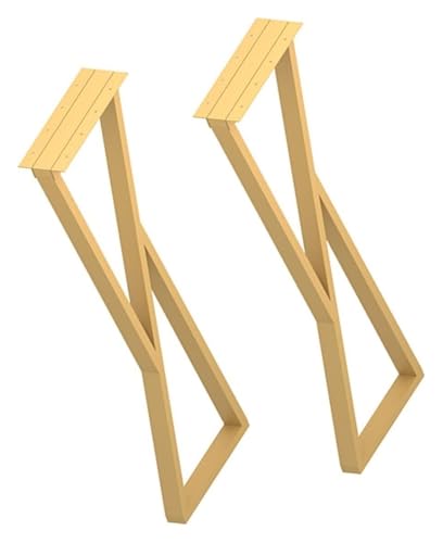 JYHHGDS Tischbeine aus Metall, Couchtischbeine aus Metall, Möbelbeine – Schreibtischbeine, Tischbeine aus Metall, verstellbare Esstischbeine für Couchtische, Möbel, Konsolentischbeine (Gold) von JYHHGDS