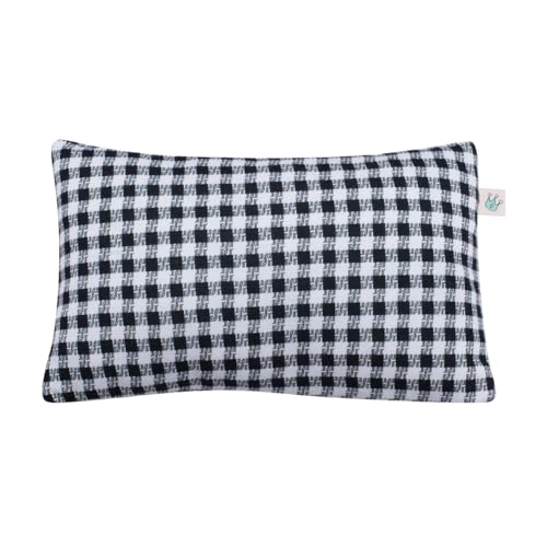 JYOKO Kids Kissen für Kleinkinder, Kissen mit waschbarem Bezug, Bezug aus 100% Baumwolle, 32 x 20 cm (Vichy) von JYOKO