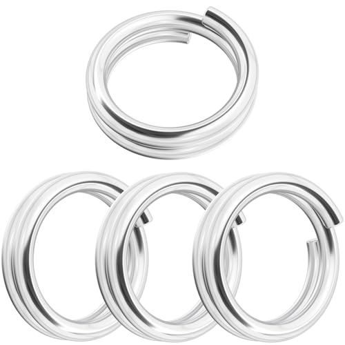 JYvivid 4 Stück 925 Sterling Silber Split Bindering, kleine offene Verbindungsringe, Spaltringe für Armband, Halskette, Schmuck, Schlüsselanhänger, 5 mm JYvivid 4 Stück 925 Sterling Silber Split Bindering, kleine offene Verbindungsringe, Spaltringe für Armband, Halskette, Schmuck, Schlüsselanhänger, 5 mm von JYvivid