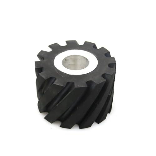 1 Stück 75 x 50 mm Gummi-Kontaktrad für Bandschleifer, Rückständer, Spannrad, gerillt, 25 mm Innendurchmesser von JZFDCLF
