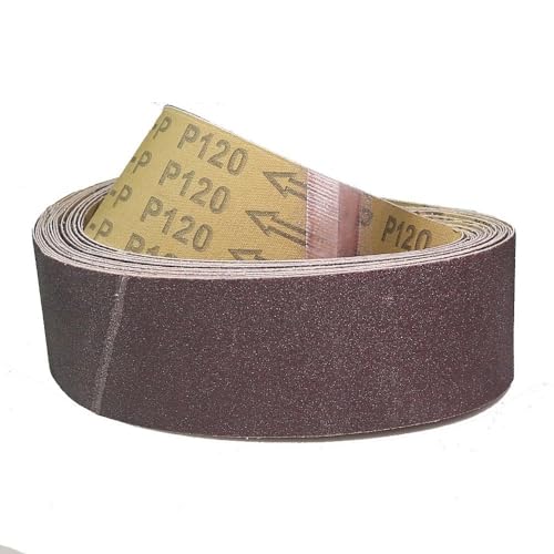 150 mm 6 x 2 Zoll 6 x 1 Zoll Gummi-Fliehkraftrad-Bandschleifer-Schleifhülsen 473 x 50 mm, P120 x 10 Stück 150 mm 6 x 2 Zoll 6 x 1 Zoll Gummi-Fliehkraftrad-Bandschleifer-Schleifhülsen 473 x 50 mm, P120 x 10 Stück von JZFDCLF