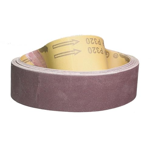 150 mm 6 x 2 Zoll 6 x 1 Zoll Gummi-Fliehkraftrad-Bandschleifer-Schleifhülsen 473 x 50 mm, P320 x 10 Stück von JZFDCLF