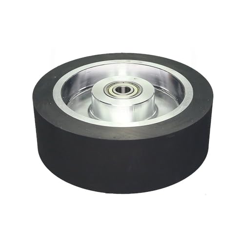 150 x 50 mm flache Gummi-Kontaktscheibe, 6 x 2 Zoll, Bandschleifscheiben-Schleifbandsatz, 6201 installiert, 12 von JZFDCLF