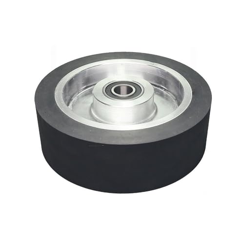 150 x 50 mm flache Gummi-Kontaktscheibe, 6 x 2 Zoll, Bandschleifscheiben-Schleifbandsatz, 6202 installiert, 15,875 von JZFDCLF