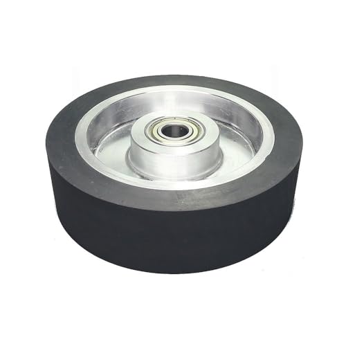 150 x 50 mm flache Gummi-Kontaktscheibe, 6 x 2 Zoll, Bandschleifscheiben-Schleifbandsatz, 6202 installiert 15 von JZFDCLF