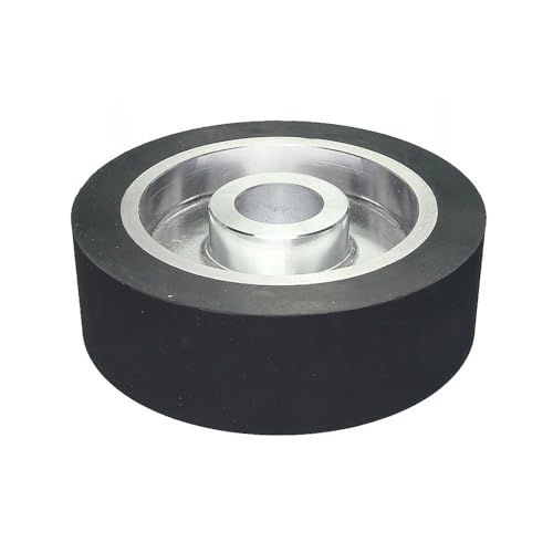 150 x 50 mm flache Gummi-Kontaktscheibe, 6 x 2 Zoll, Bandschleifscheiben-Schleifbandsatz, Innendurchmesser 32 mm von JZFDCLF