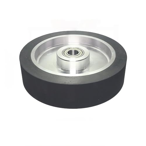 200 x 50 mm glattes Gummi-Kontaktrad, 8 x 2 Zoll, Schleifbandschleifer-Zubehör, 6004 installiert 20 von JZFDCLF