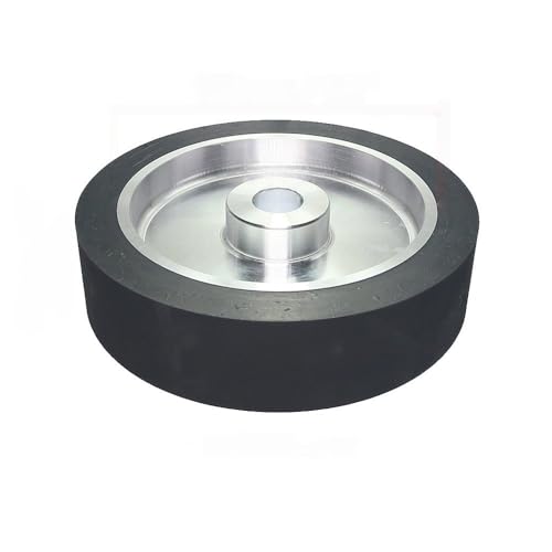 200 x 50 mm glattes Gummi-Kontaktrad, 8 x 2 Zoll, Zubehör für Schleifbandschleifer, ID 28 mm 200 x 50 mm glattes Gummi-Kontaktrad, 8 x 2 Zoll, Zubehör für Schleifbandschleifer, ID 28 mm von JZFDCLF