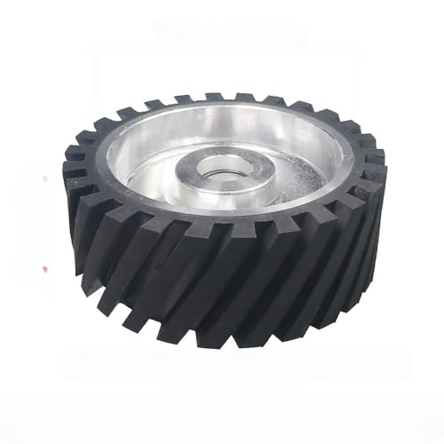 200 x 75 mm gezacktes Gummi-Kontaktrad, dynamisch ausgewuchtetes Bandschleifer-Rückständer-Umlenkrad, für 6202-Lager, mittel 70 A 200 x 75 mm gezacktes Gummi-Kontaktrad, dynamisch ausgewuchtetes Bandschleifer-Rückständer-Umlenkrad, für 6202-Lager, mittel 70 A von JZFDCLF