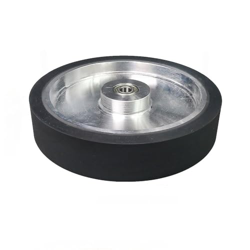 250 x 50 mm Bandschleifer, glattes Gummi-Kontaktrad, 10 x 2 Zoll Schleifband-Set mit installierten Lagern, 6202 installiert 15 von JZFDCLF