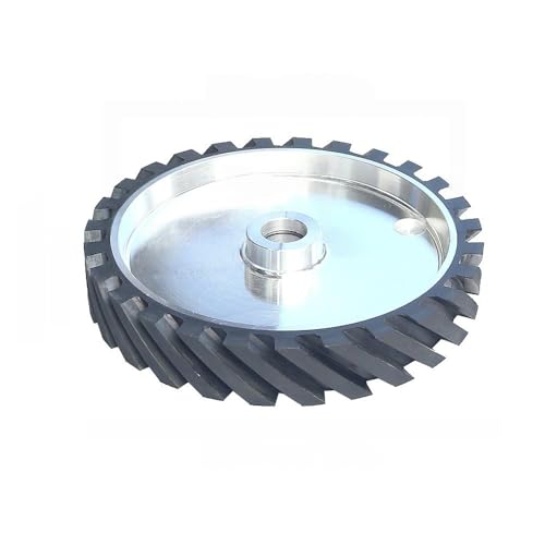 300 x 50 mm geriffeltes Gummi-Kontaktrad, 12 x 2 Zoll, dynamisch ausgewuchtetes Bandschleifteil zum Metallschleifen, für 6202-Lager 300 x 50 mm geriffeltes Gummi-Kontaktrad, 12 x 2 Zoll, dynamisch ausgewuchtetes Bandschleifteil zum Metallschleifen, für 6202-Lager von JZFDCLF